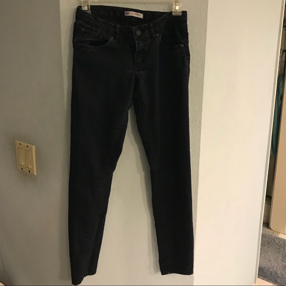 Dark blue jeans